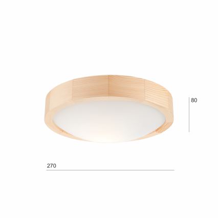 Лампа NATURAL SLIM 1xE27/60W/230V ⌀ 27см бор