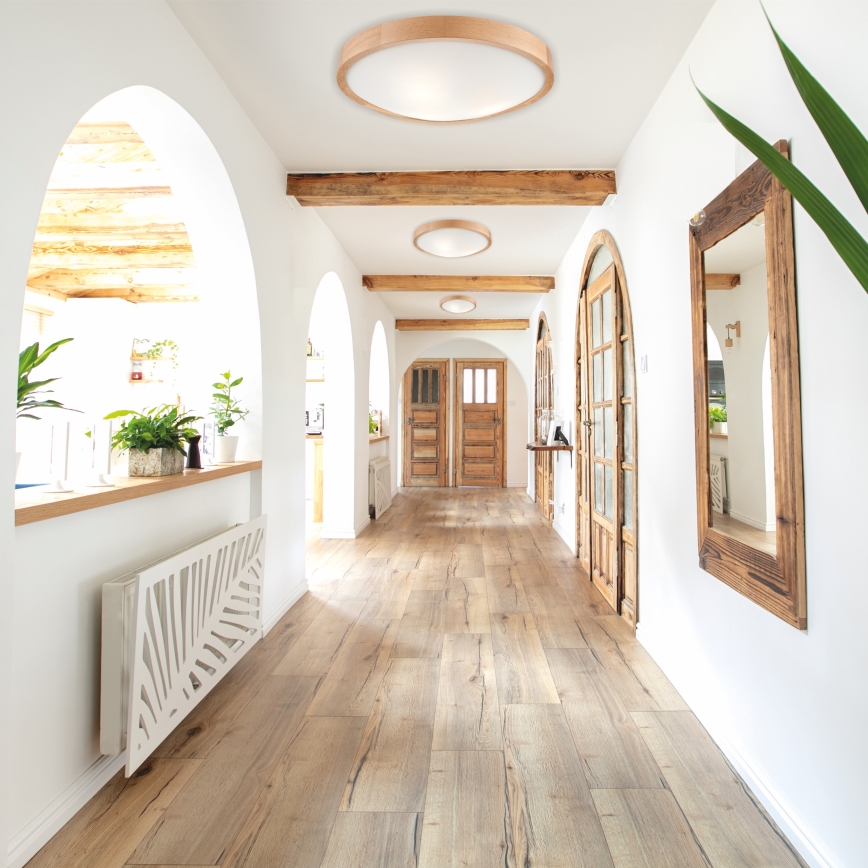 Лампа OAK SLIM 3×E27/60W/230V дъб ø 47 см