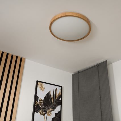 Лампа OAK SLIM 3×E27/60W/230V дъб ø 47 см