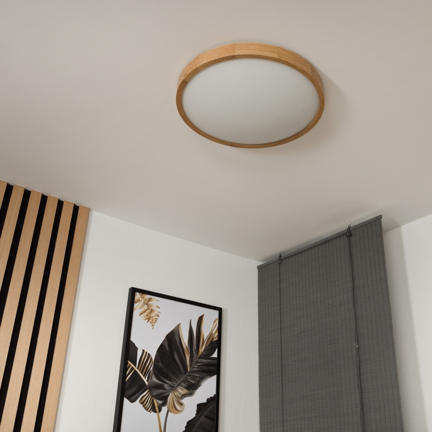 Лампа OAK SLIM 3×E27/60W/230V дъб ø 47 см
