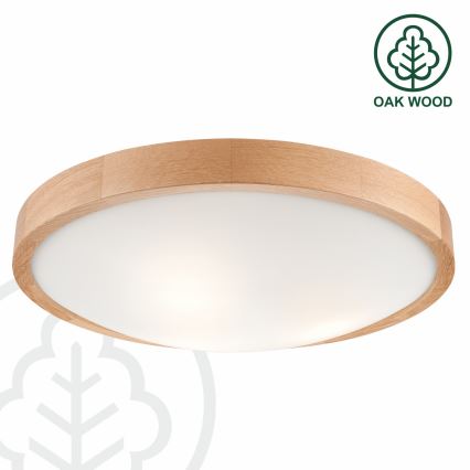 Лампа OAK SLIM 3×E27/60W/230V дъб ø 47 см