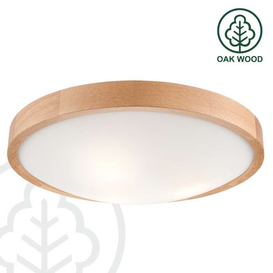 Лампа OAK SLIM 3×E27/60W/230V дъб ø 47 см