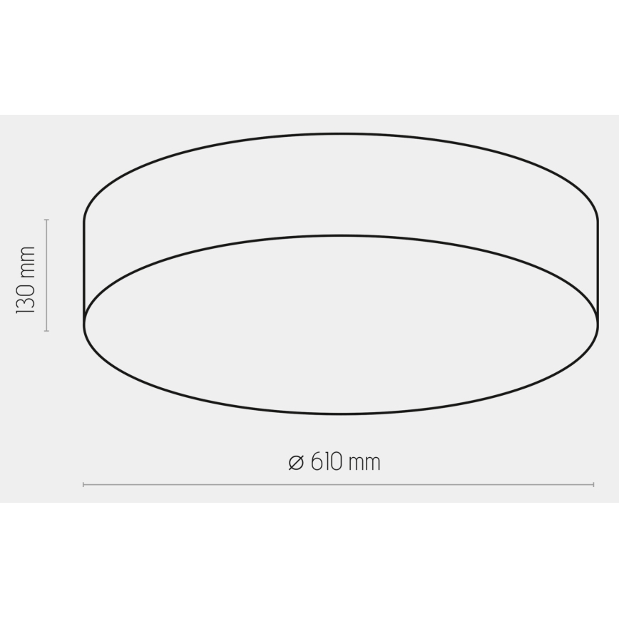 Лампа RONDO 4xE27/15W/230V ⌀ 61 см бежова