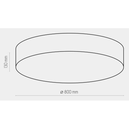 Лампа RONDO 6xE27/15W/230V ⌀ 80 см бяла