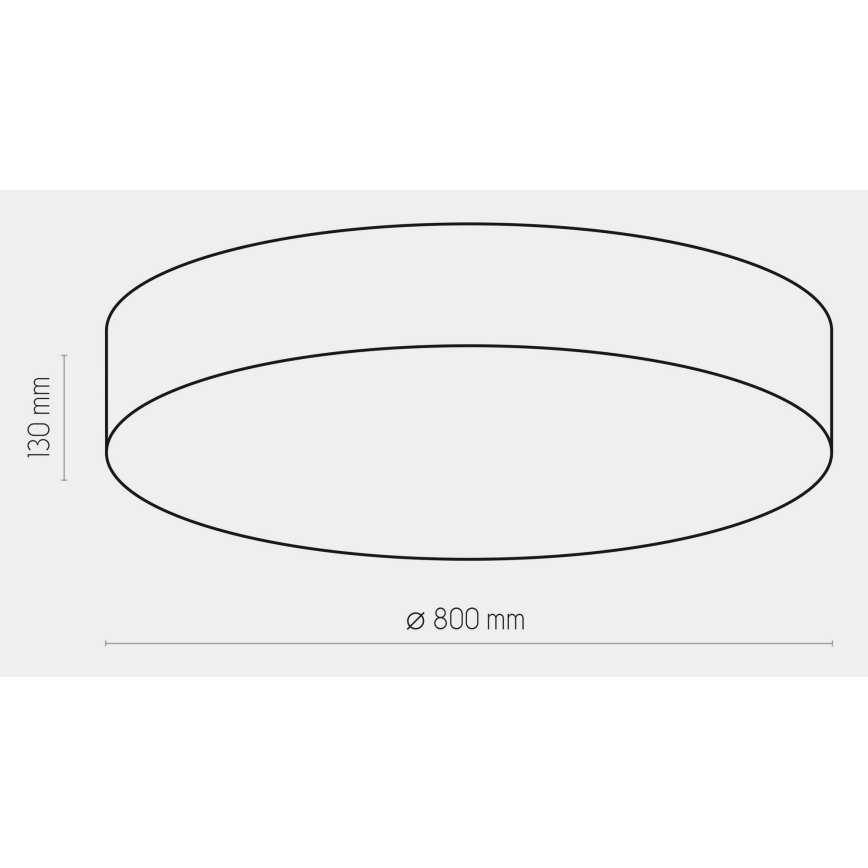 Лампа RONDO 6xE27/15W/230V ⌀ 80 см бяла