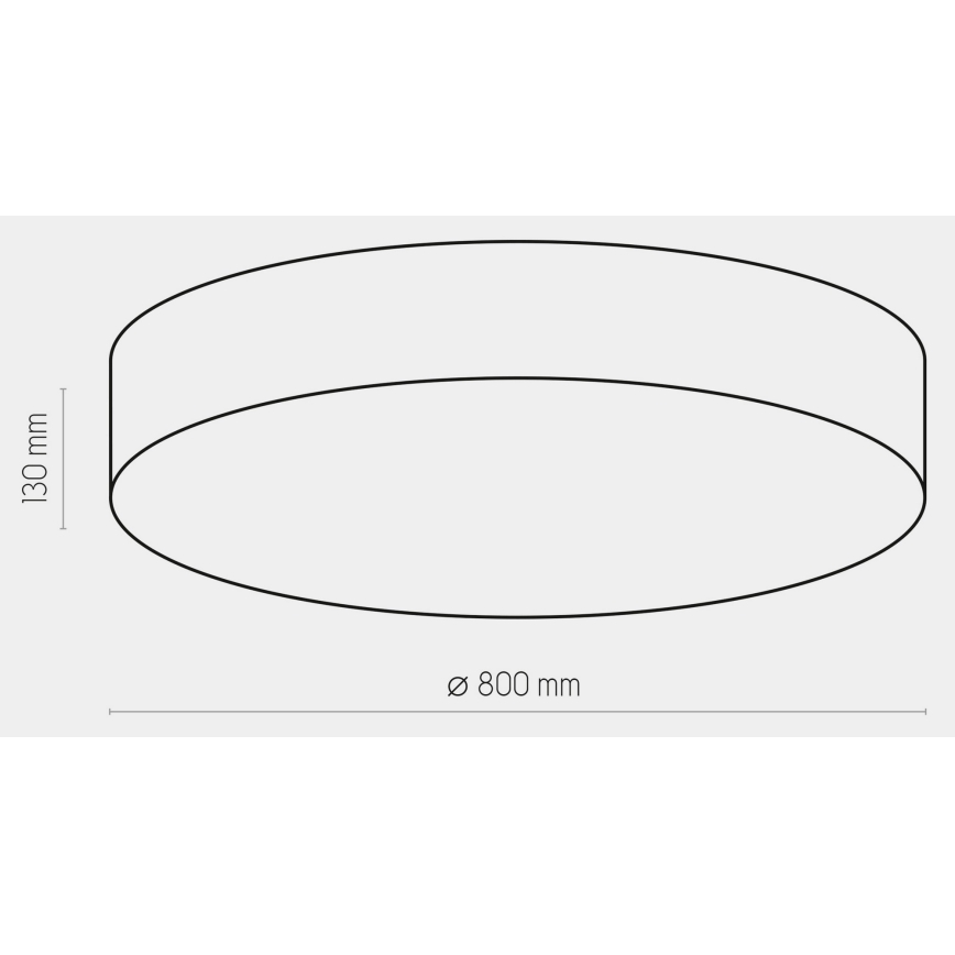 Лампа RONDO 6xE27/15W/230V ⌀ 80 см черна