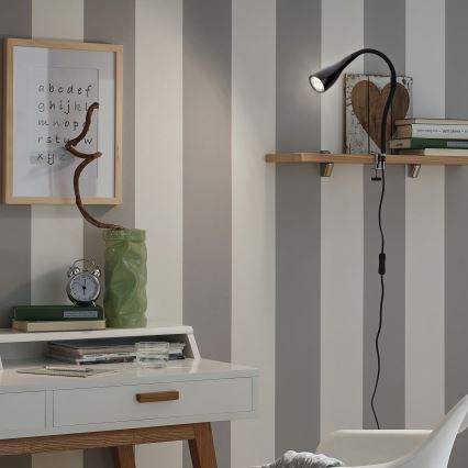 Лампа с щипка 1xGU10/3W/230V, черна