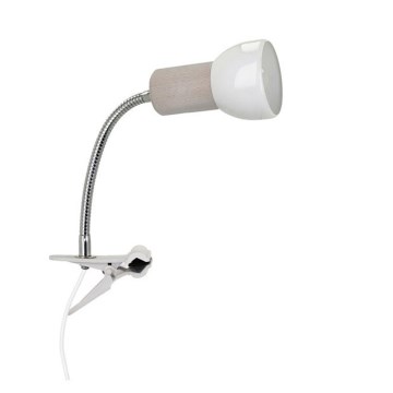 Лампа с щипка SVENDA 1xE27/60W/230V дъб