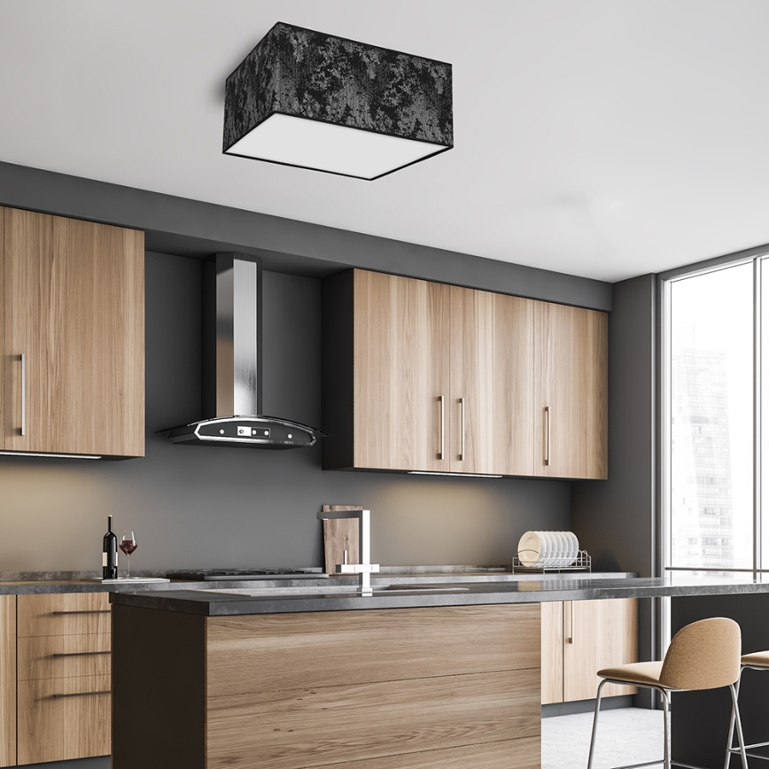 Лампа SATINO 2xE27/60W/230V черна/сива