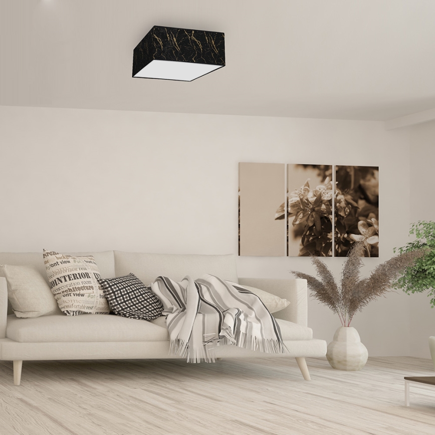 Лампа SENSO 2xE27/60W/230V черна