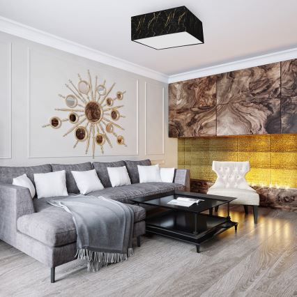 Лампа SENSO 2xE27/60W/230V черна