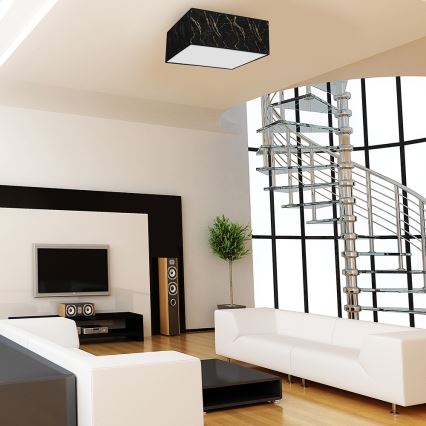 Лампа SENSO 2xE27/60W/230V черна