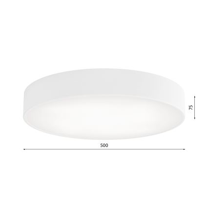 Лампа със сензор CLEO 4xE27/24W/230V Ø 50 cм бяла
