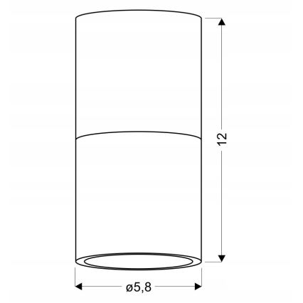 Лампа TUBA 1xGU10/15W/230V