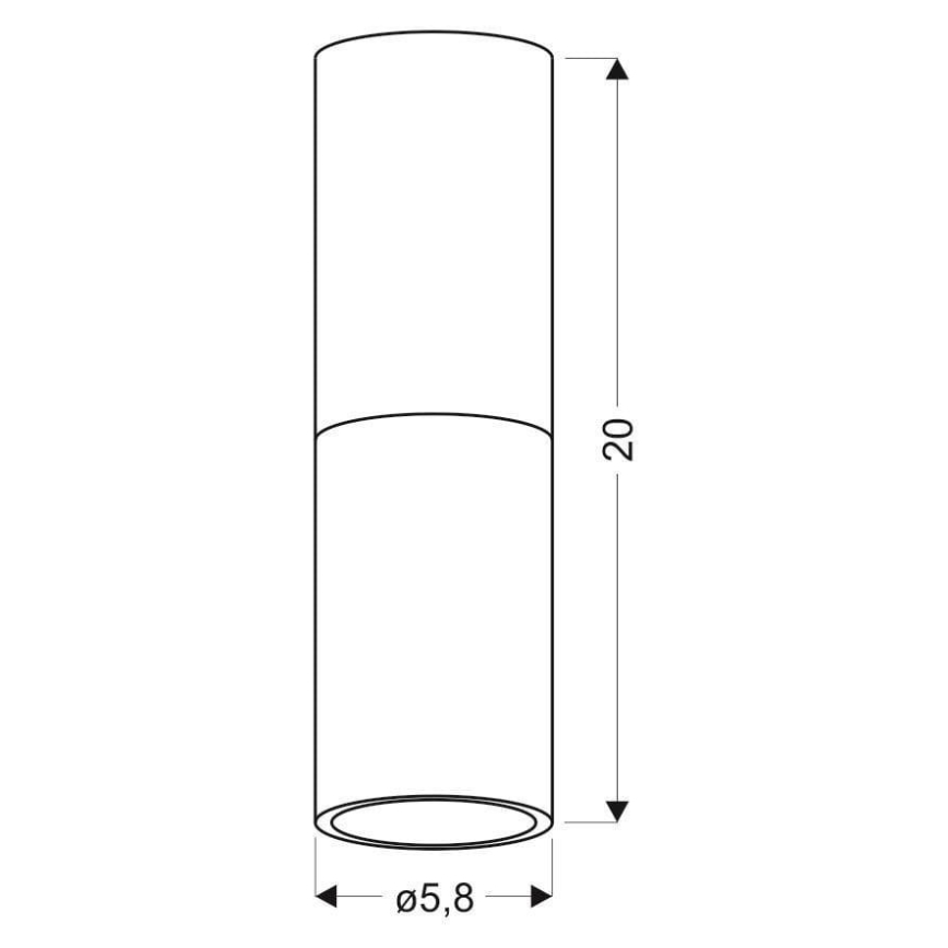 Лампа TUBA 1xGU10/15W/230V