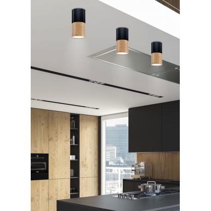 Лампа TUBA 1xGU10/50W/230V черна