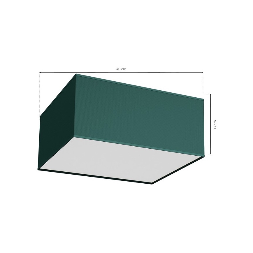 Лампа VERDE 2xE27/60W/230V 40x40 cм зелена