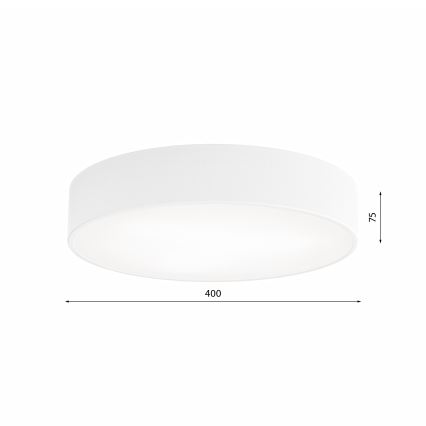 Лампа за баня CLEO 3xE27/24W/230V Ø 40 cм бяла IP54