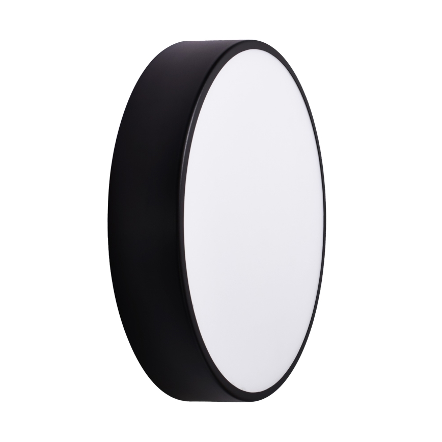Лампа за баня CLEO 3xE27/24W/230V Ø 40 cм черна IP54