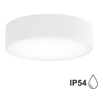 Лампа за баня със сензор CLEO 2xE27/24W/230V Ø 30 см бяла IP54