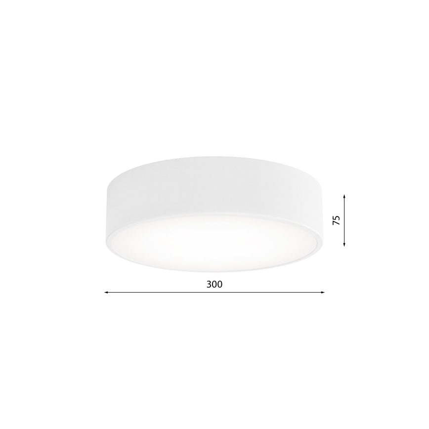 Лампа за баня със сензор CLEO 2xE27/24W/230V Ø 30 см бяла IP54