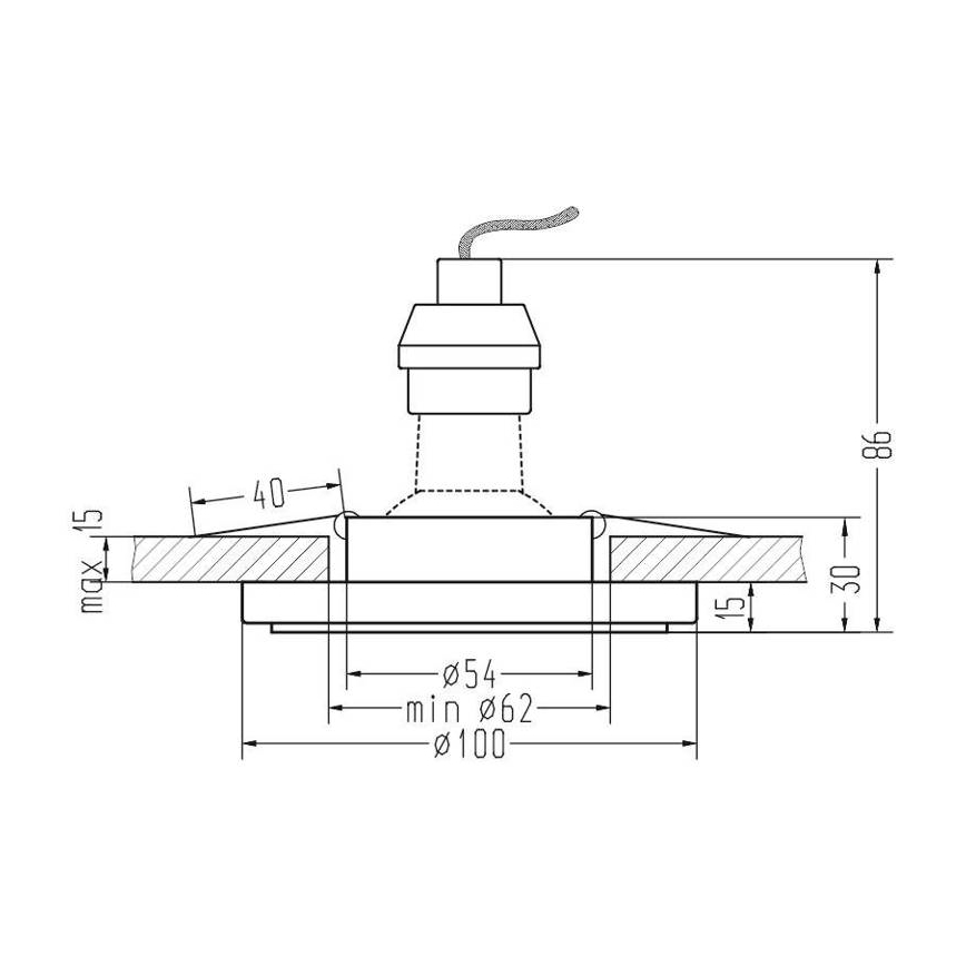 Лампа за окачен таван EYE 1xGU10/35W/230V