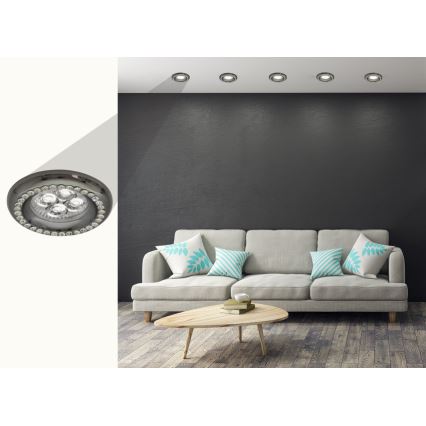 Лампа за окачен таван SOC 1xGU10/50W/230V черна