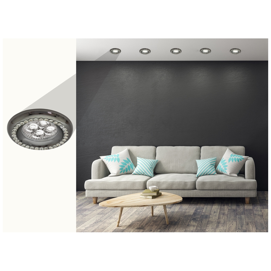 Лампа за окачен таван SOC 1xGU10/50W/230V черна