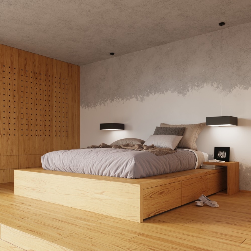 Лампа за таван HORUS 45 3xE27/60W/230V черна