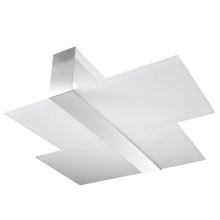 Лампа за таван MASSIMO 2xE27/60W/230V бяла/хром