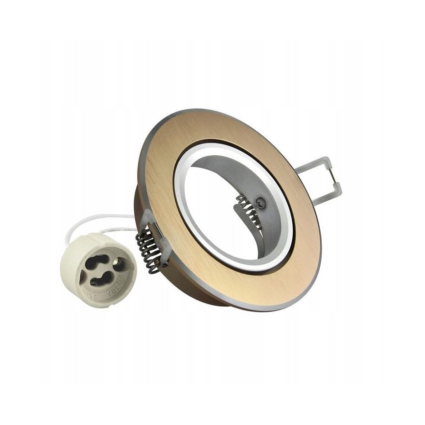 Лампа за вграждане EAST OPAL 1xGU10/8W/230V Ø 8,5 см златист