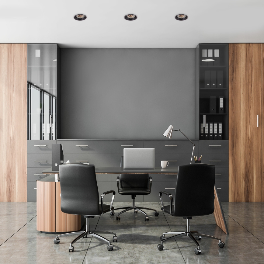 Лампа за вграждане EYE 1xGU10/25W/230V кръгла черна