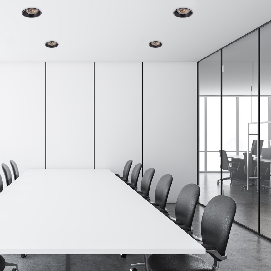 Лампа за вграждане EYE 1xGU10/25W/230V кръгла черна