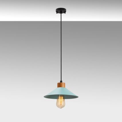 Лампата за окачване MANAVGAT 1xE27/40W/230V синя/кафява