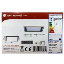 Lampenwelt - LED RGBW Димируем плафон LYNN LED/29,5W/230V 2700-6500K + дистанционно управление