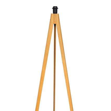 Лампион ALBA 1xE27/15W/230V черна/дъб