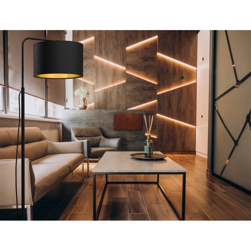 Лампион ARDEN 1xE27/60W/230V черен/златист