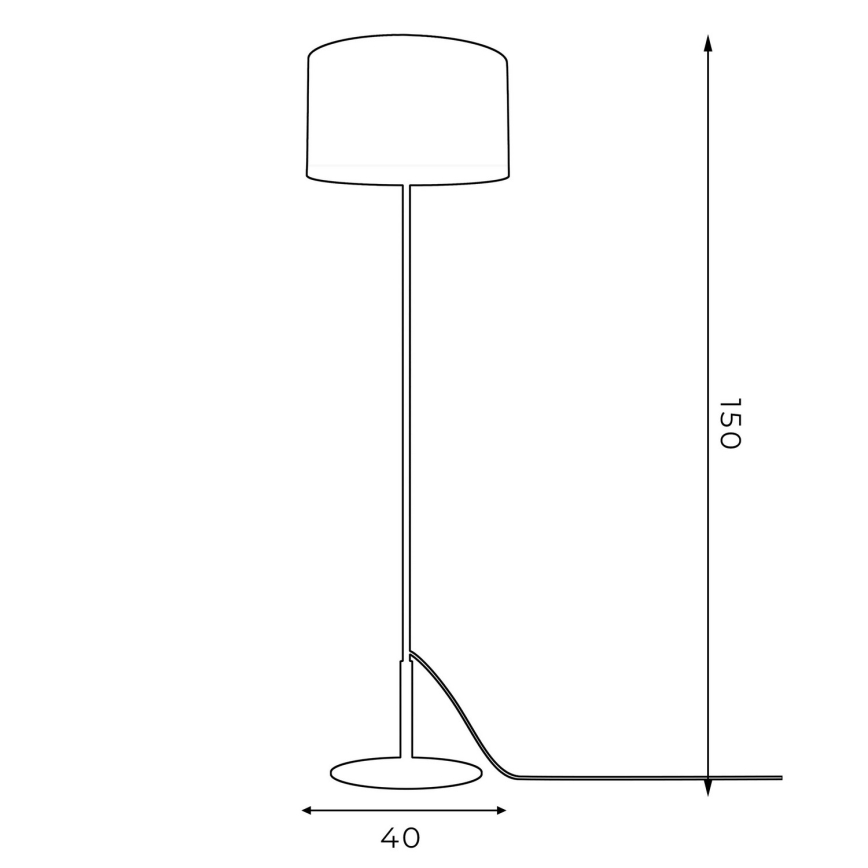 Лампион ARDEN 1xE27/60W/230V зелен/златист