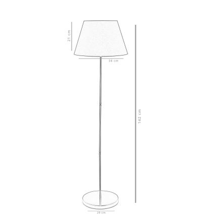 Лампион AYD 1xE27/60W/230V черен