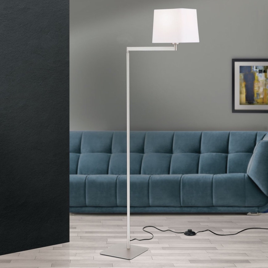 Лампион CARLTON 1xE27/40W/230V бял/матов хром