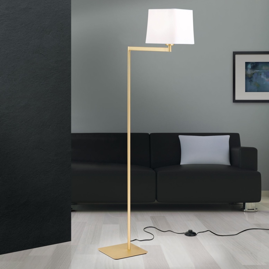 Лампион CARLTON 1xE27/40W/230V бял/златист