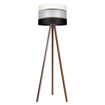 Лампион CORAL 1xE27/60W/230V кафяв/черен/бял/златист