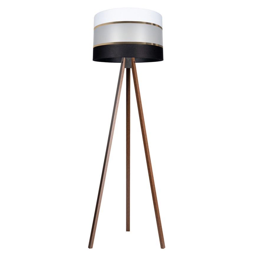 Лампион CORAL 1xE27/60W/230V кафяв/черен/бял/златист