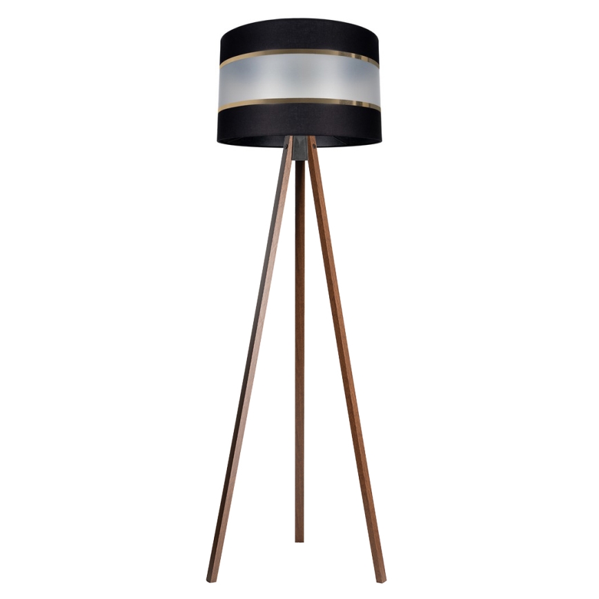 Лампион CORAL 1xE27/60W/230V кафяв/черен/златист