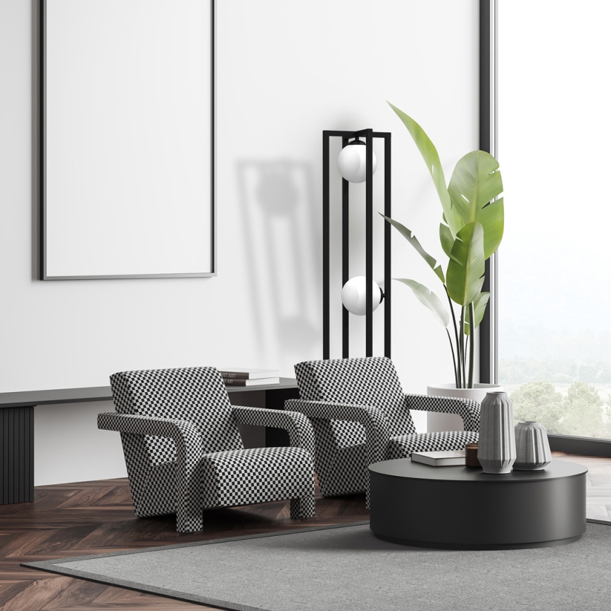 Лампион DIEGO 2xE14/40W/230V черен