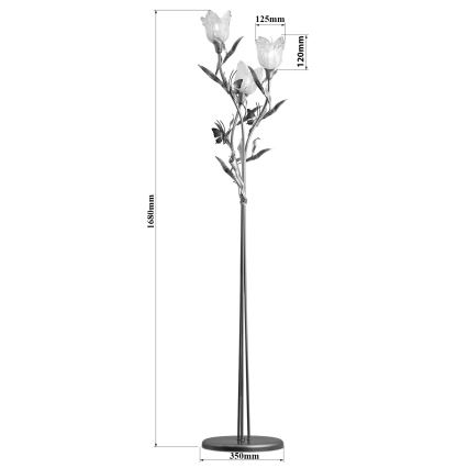 Лампион EDEN 3xE14/40W/230V муранско стъкло