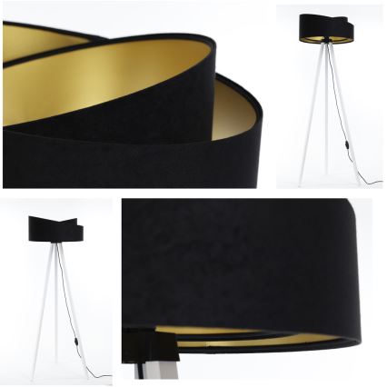 ЛАмпион GALAXY 1xE27/60W/230V черен/бял