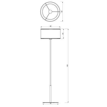 Лампион LOFT SHADE 1xE27/60W/230V черен