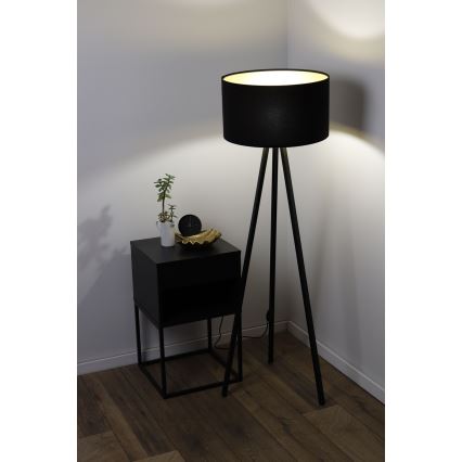 Лампион STANDART 1xE27/60W/230V черен/кафяв