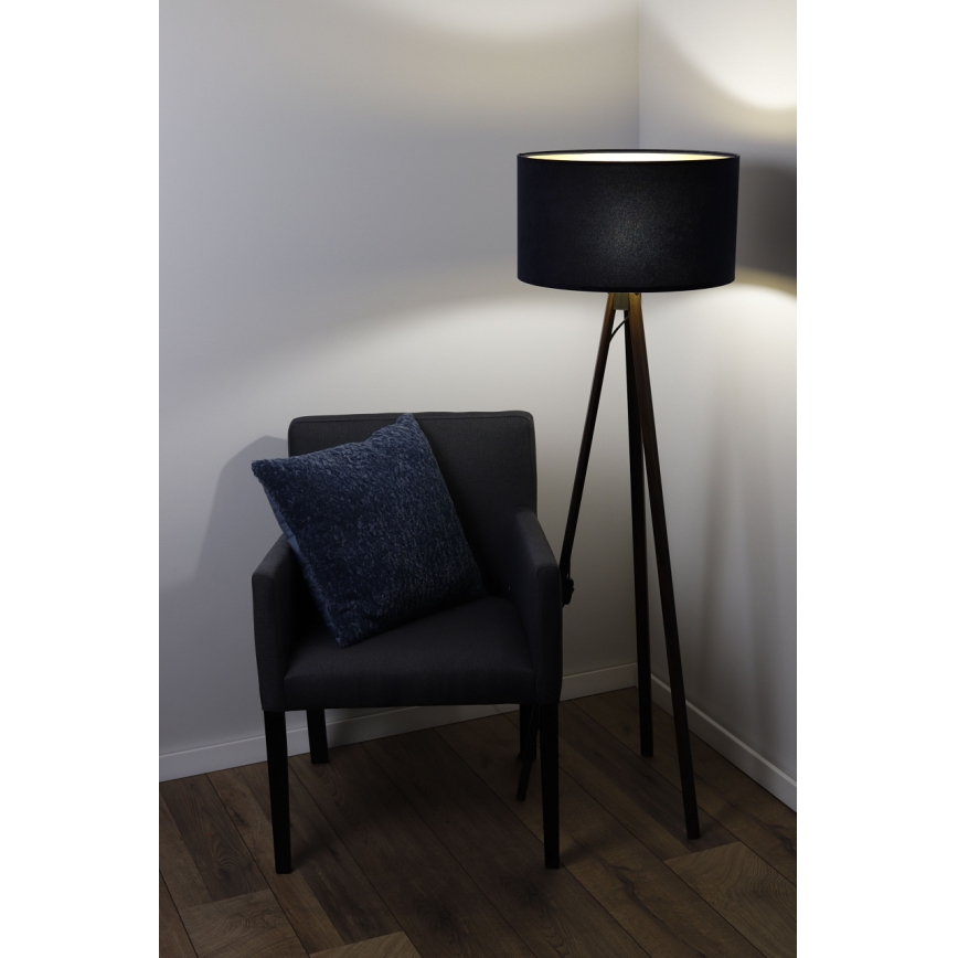 Лампион STANDART 1xE27/60W/230V син/кафяв
